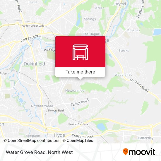 Water Grove Road map