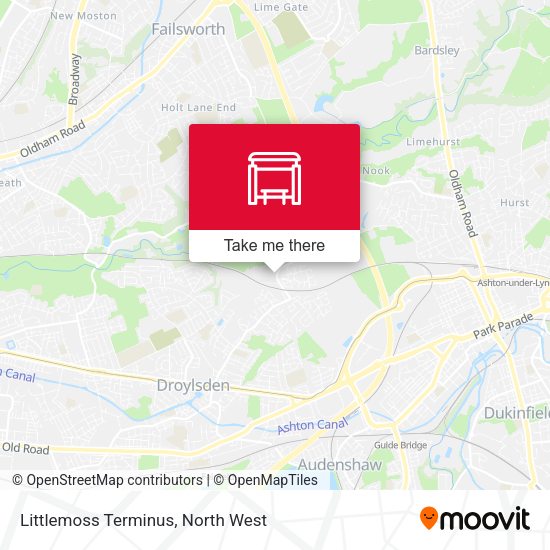 Littlemoss Terminus map
