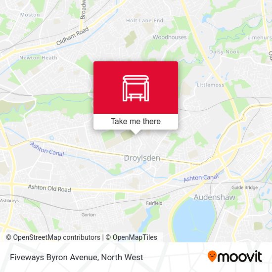 Fiveways Byron Avenue map