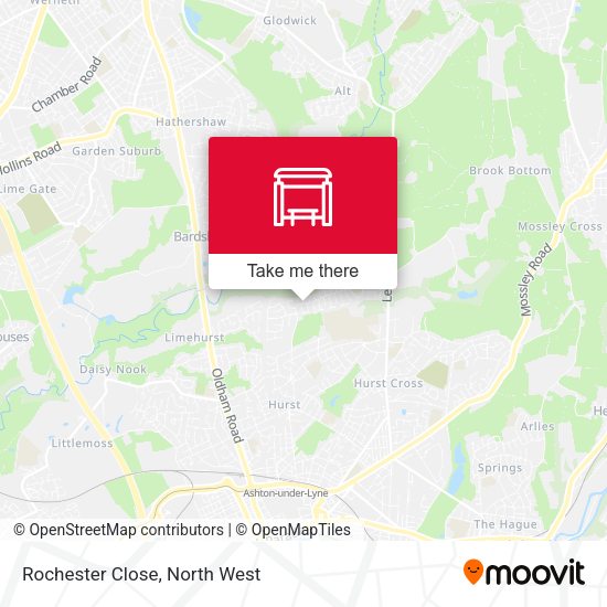Rochester Close map
