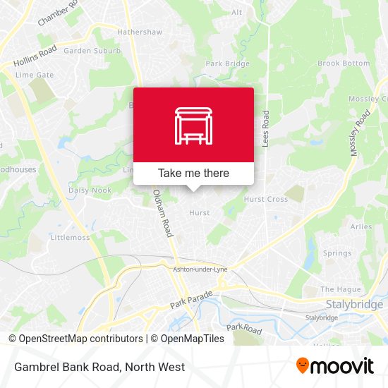 Gambrel Bank Road map