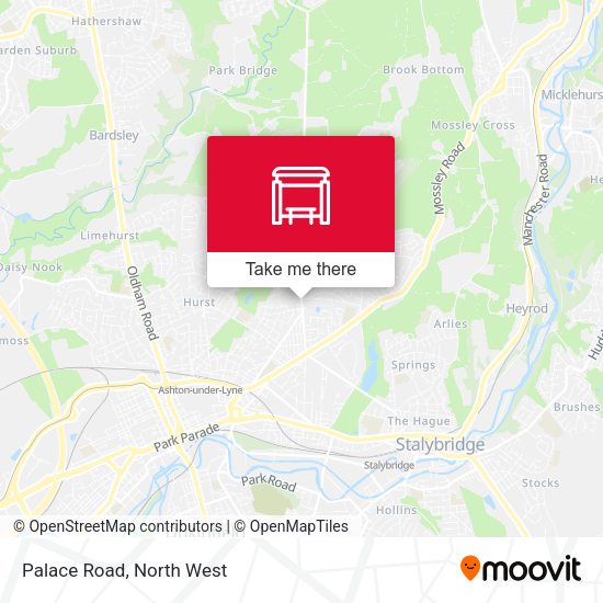 Palace Road map