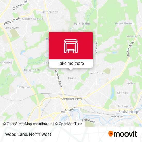 Wood Lane map