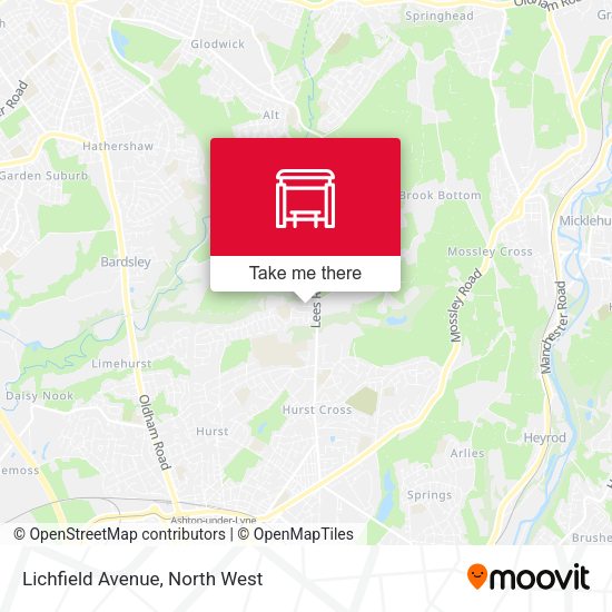 Lichfield Avenue map