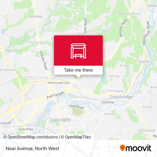 Neal Avenue map