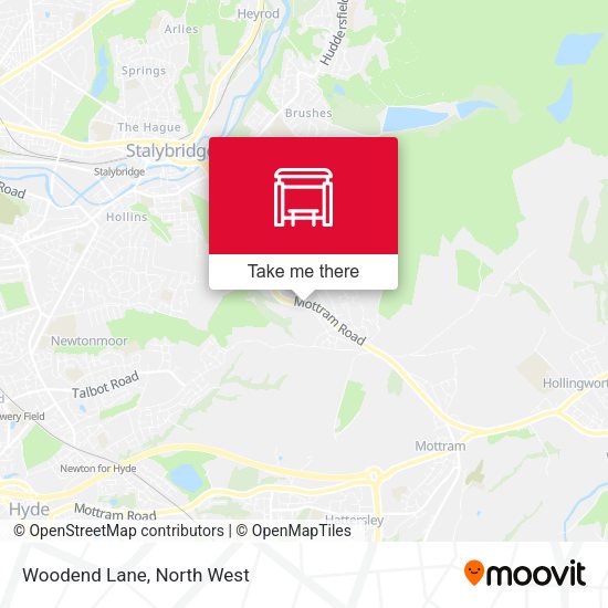 Woodend Lane map