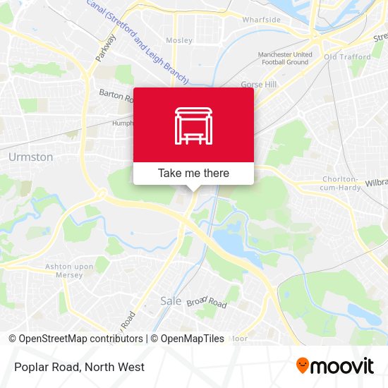 Poplar Road map