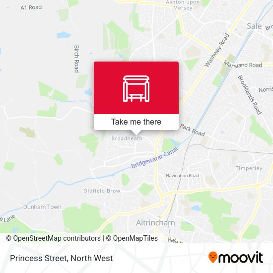 Princess Street map