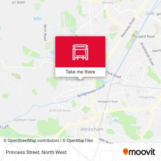 Princess Street map