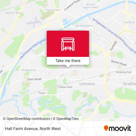 Hall Farm Avenue map