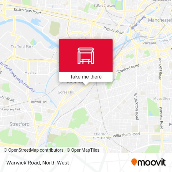 Warwick Road map