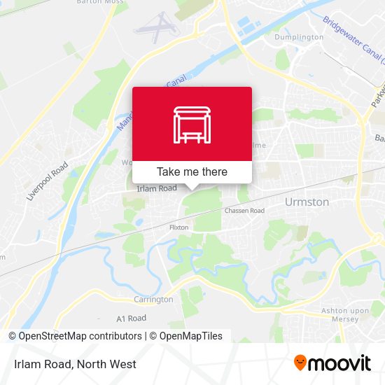 Irlam Road map