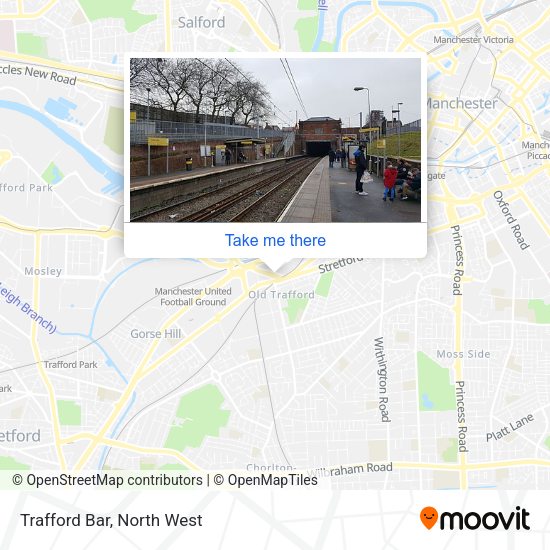 Trafford Bar map