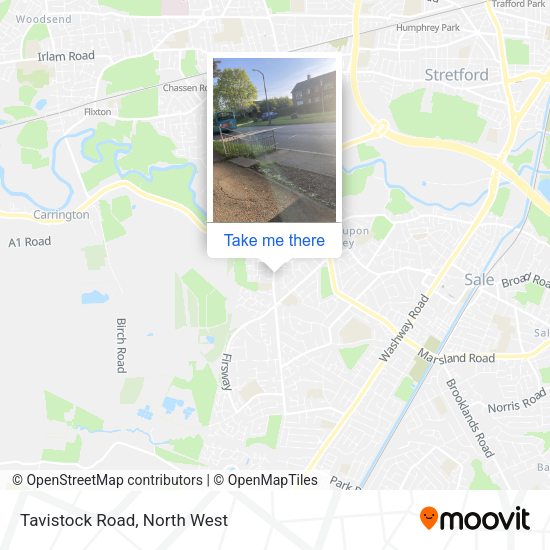 Tavistock Road map