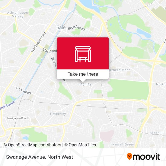 Swanage Avenue map