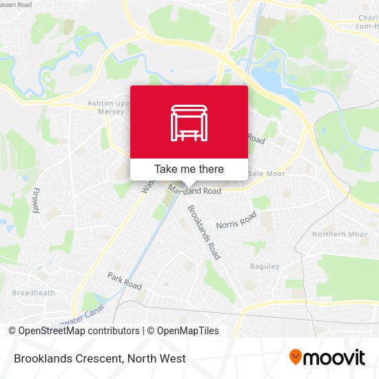 Brooklands Crescent map