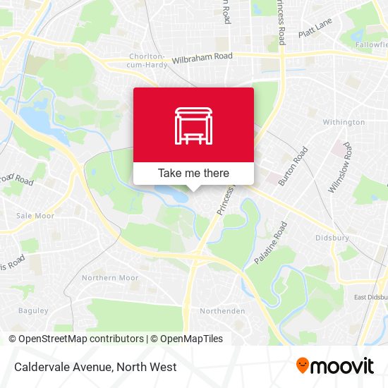 Caldervale Avenue map
