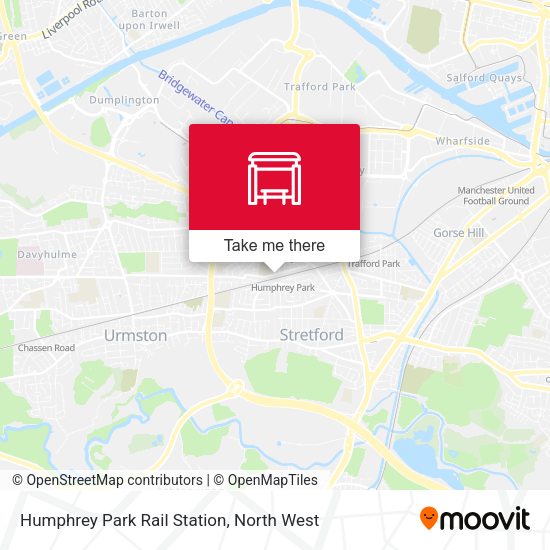 Humphrey Park Rail Station map