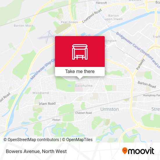 Bowers Avenue map