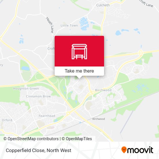 Copperfield Close map