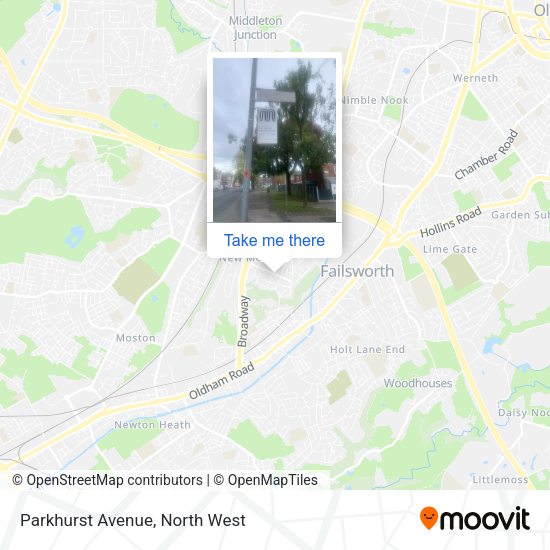 Parkhurst Avenue map