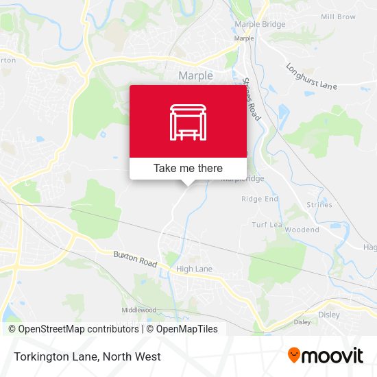 Torkington Lane map