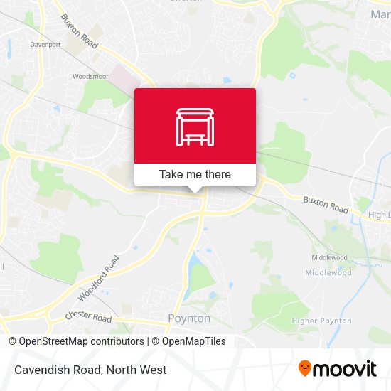 Cavendish Road map