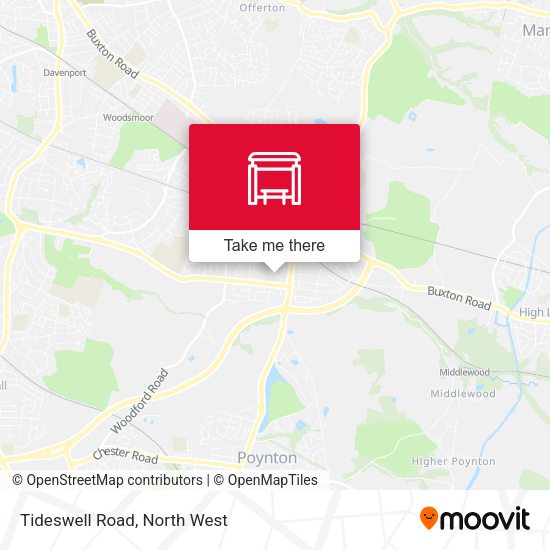 Tideswell Road map
