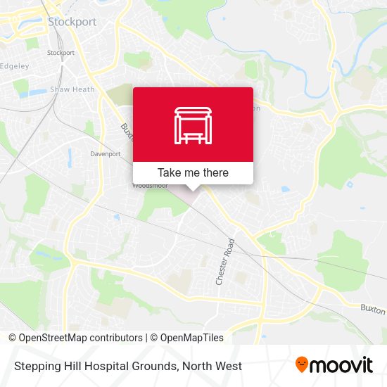 Stepping Hill Hospital Grounds map