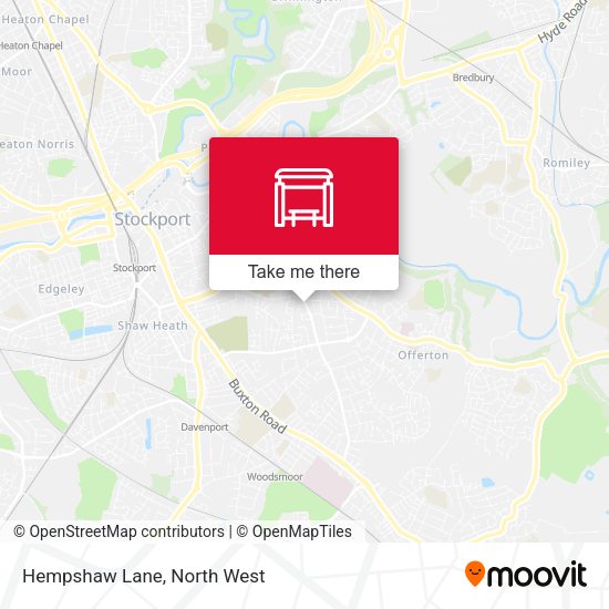 Hempshaw Lane map