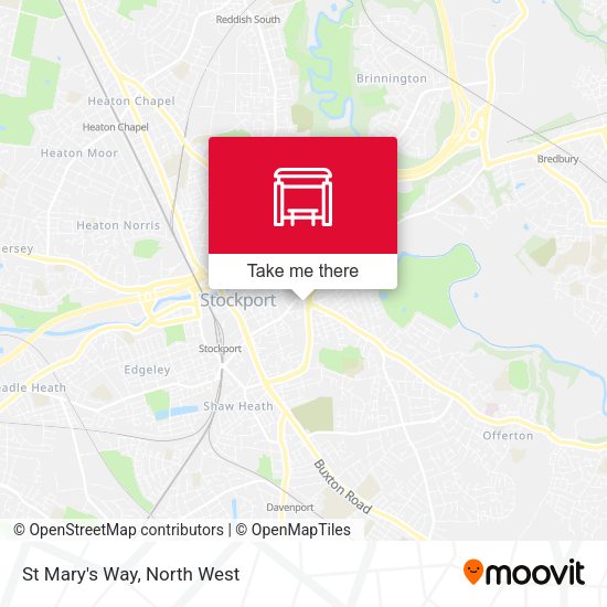St Mary's Way map