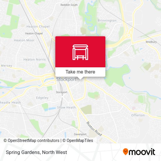 Spring Gardens map