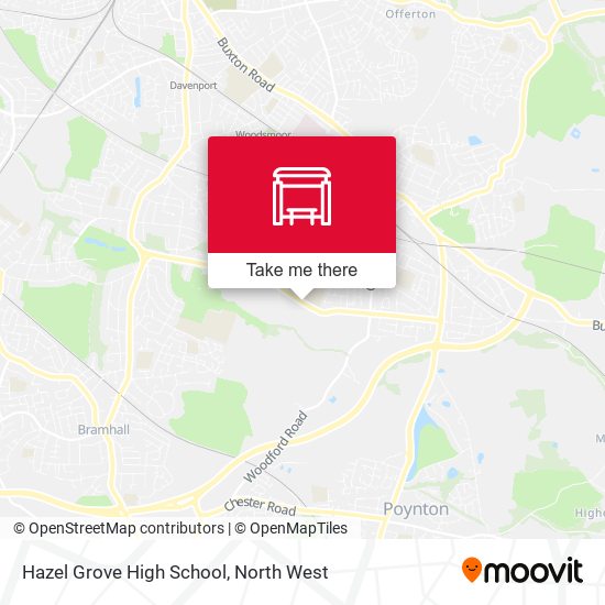 Hazel Grove High School map