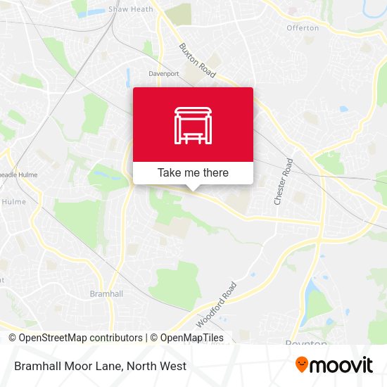 Bramhall Moor Lane map
