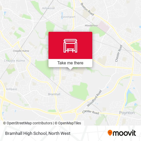 Bramhall High School map
