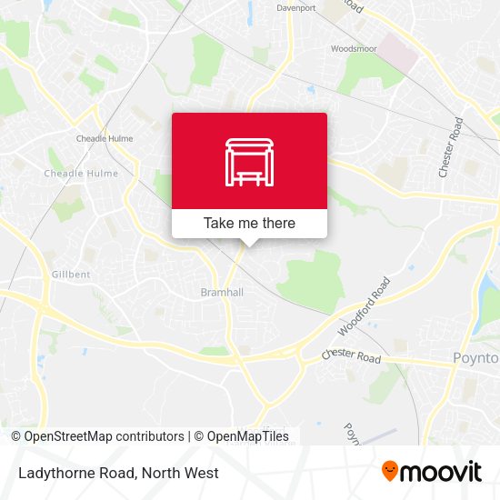 Ladythorne Road map