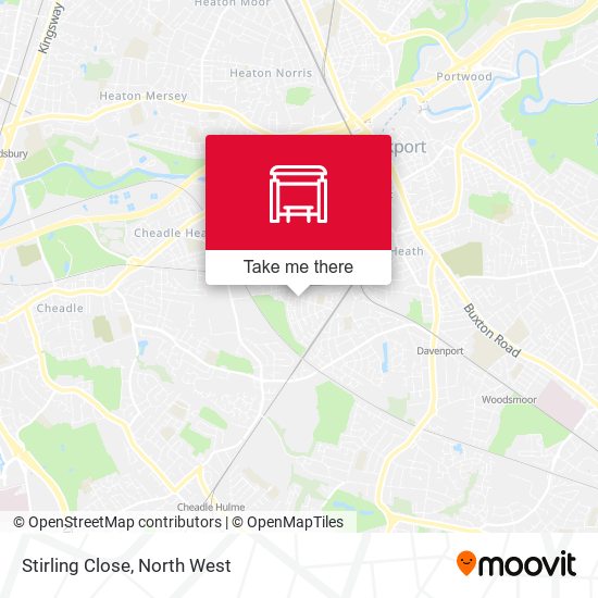 Stirling Close map