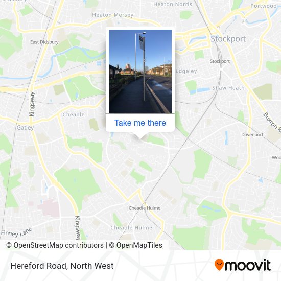 Hereford Road map
