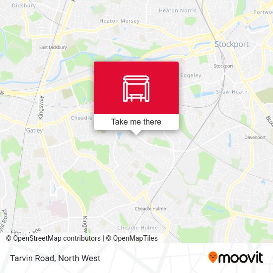 Tarvin Road map
