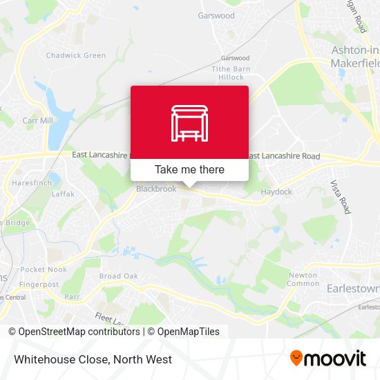 Whitehouse Close map
