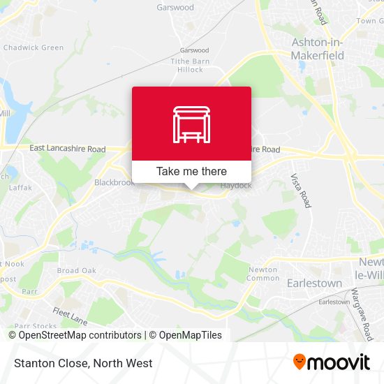 Stanton Close map