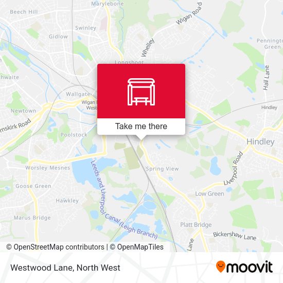 Westwood Lane map