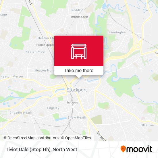 Tiviot Dale (Stop Hh) map