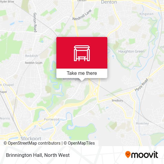 Brinnington Hall map