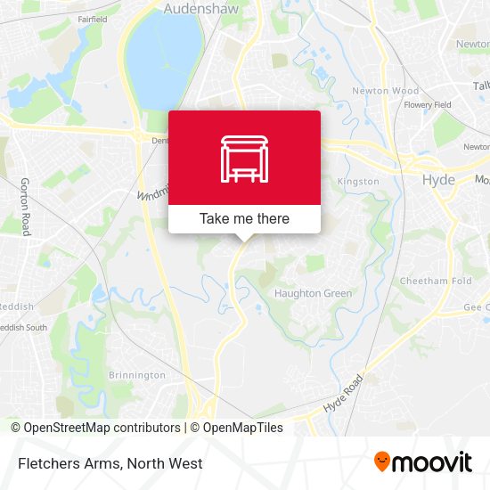 Fletchers Arms map