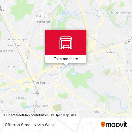 Offerton Street map