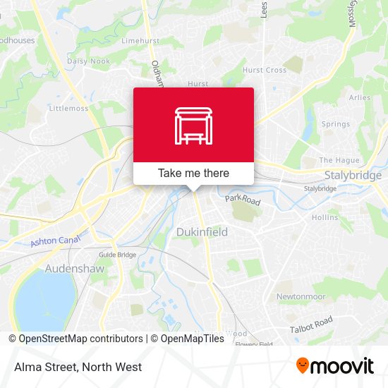 Alma Street map