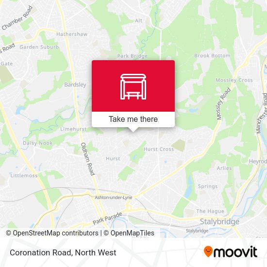 Coronation Road map