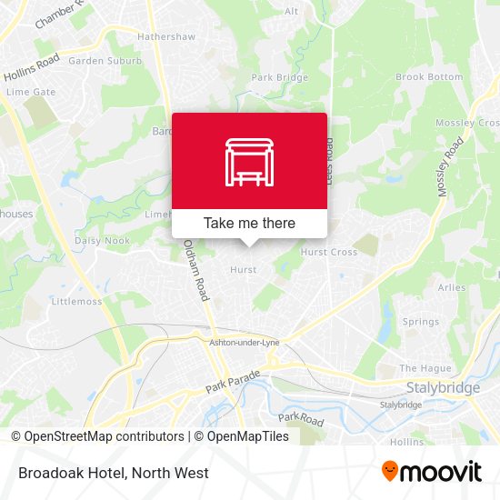 Broadoak Hotel map
