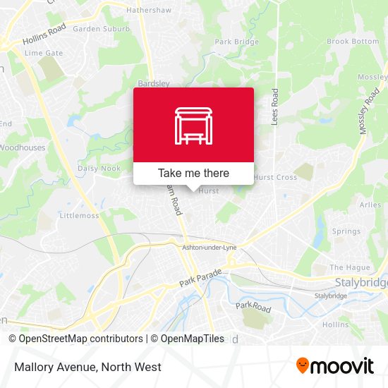 Mallory Avenue map